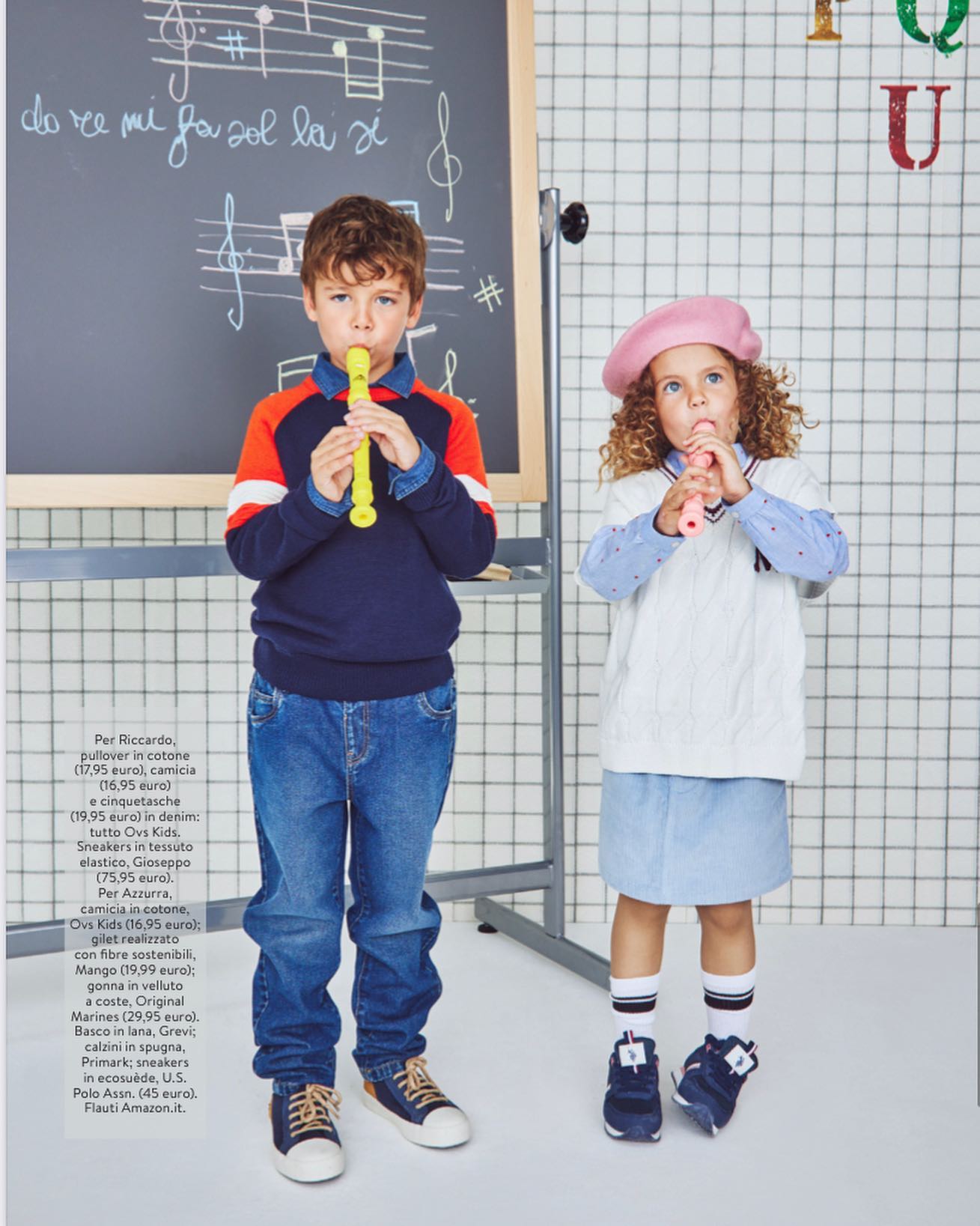F magazine per il back to school. Stylist LaPieroni - Foto Federico Leone - cappello Bambina Grevi